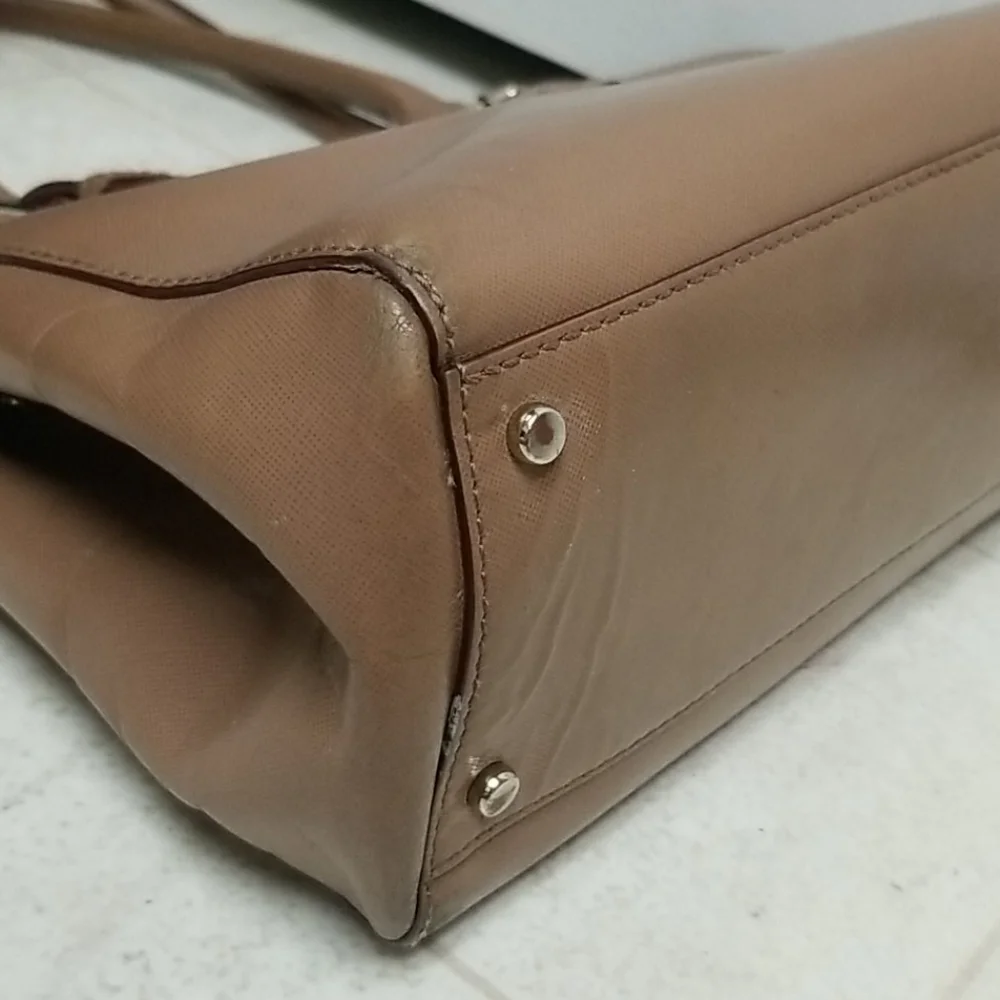 KATE SPADE large leather carryall tote bag satchel